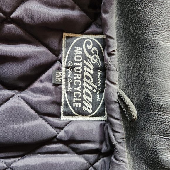 Mens Vintage Indian Motorcycle jacket - Picture 3 of 5